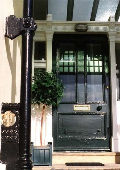 Thomas Henry Ismay's monogrammed porch